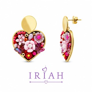 orecchini Blooming Heart ROSA