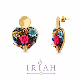 orecchini Blooming Heart MULTICOLOR