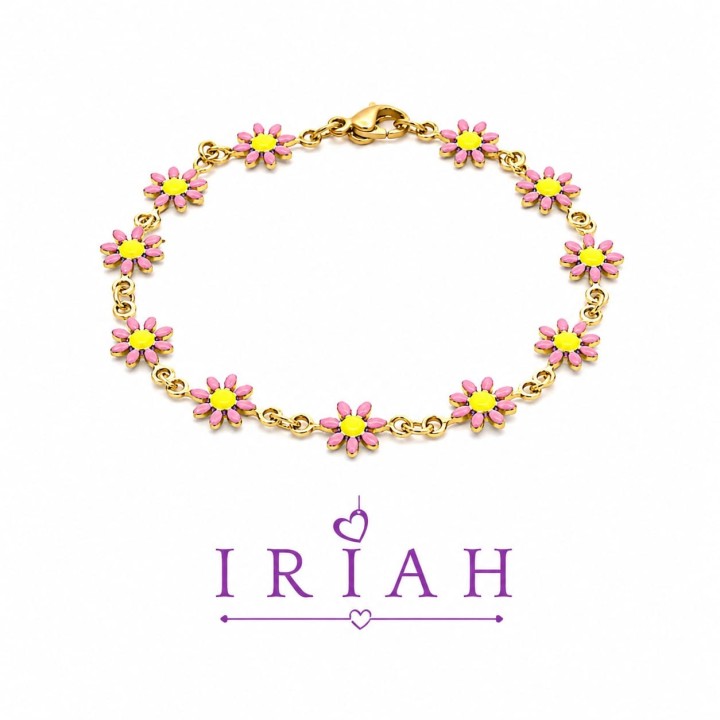 BRACCIALE MARGHERITE ROSA
