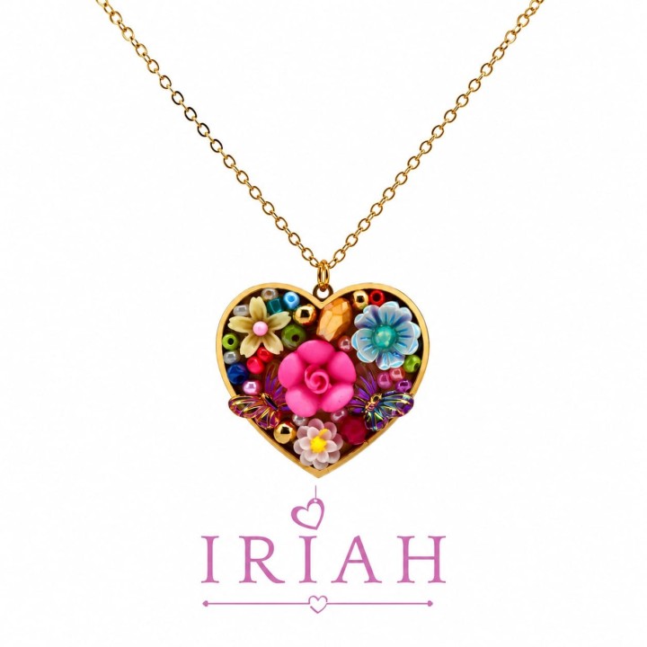 COLLANA BLOOMING HEART MULTICOLOR