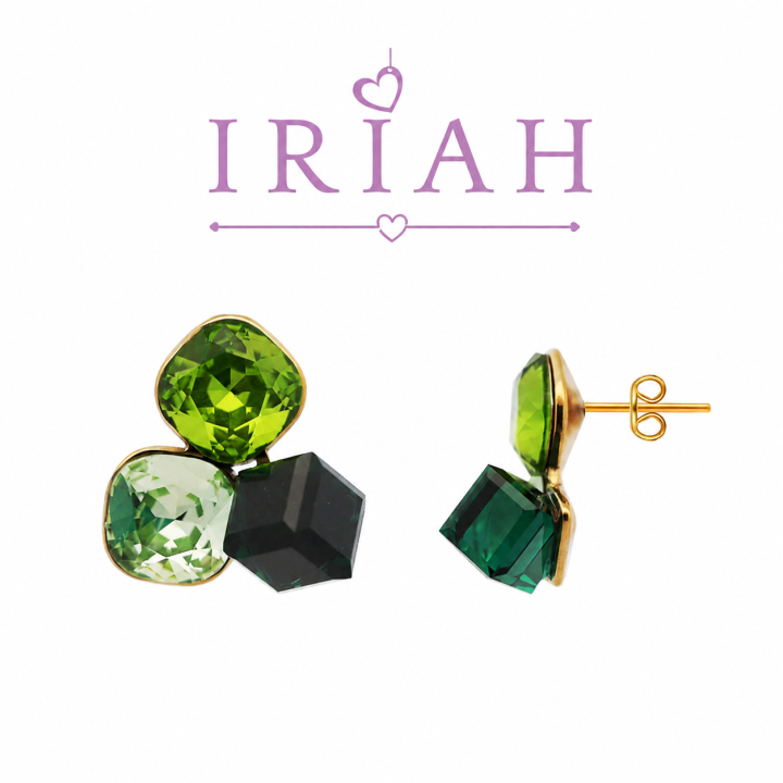 ORECCHINI PRISMA LIME
