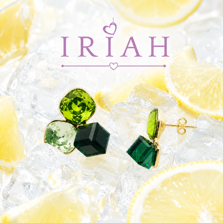 ORECCHINI PRISMA LIME