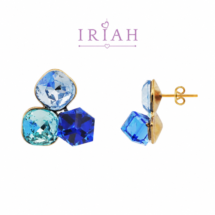 ORECCHINI PRISMA BLUE