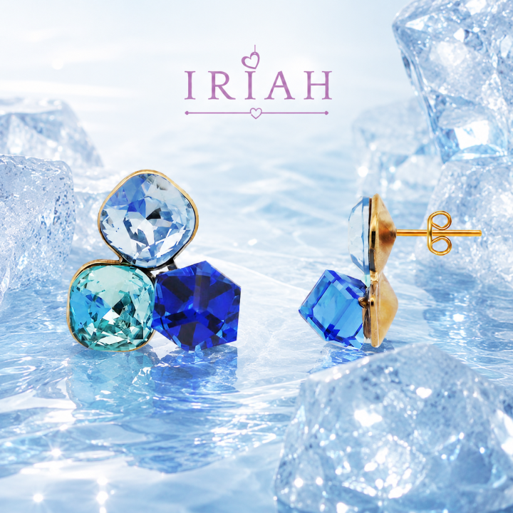 ORECCHINI PRISMA BLUE