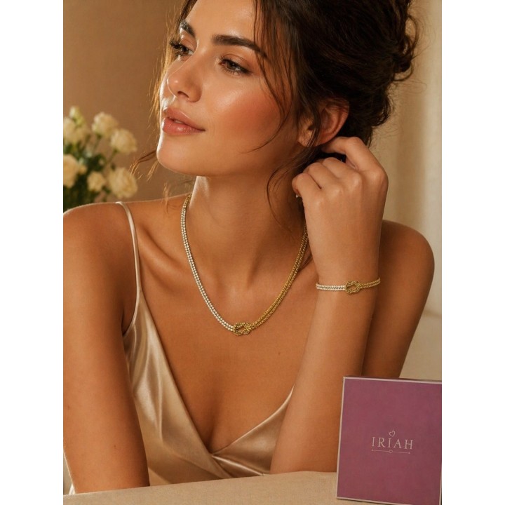SET ABBRACCIO COLLANA + BRACCIALE